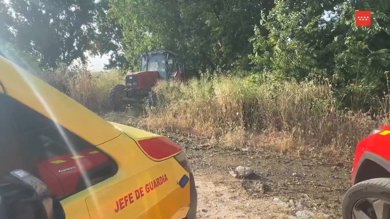 x_Fallece un anciano en Getafe tras quedar atrapado en el motor de su tractor
