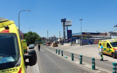 Explosión en gasolinera hiere a camionero en Móstoles