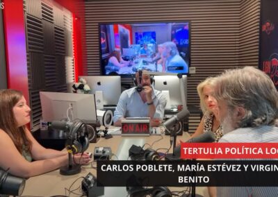 17/06/25 – TERTULIA POLÍTICA LOCAL – CARLOS POBLETE, MARÍA ESTÉVEZ Y VIRGINIA BENITO