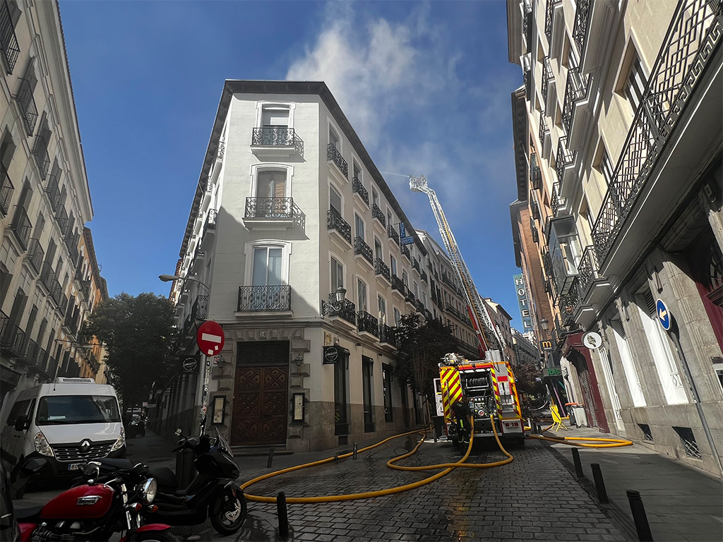 Incendio calle Del Prado