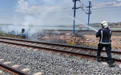 AVE suspendido por incendio en plena operación salida del verano
