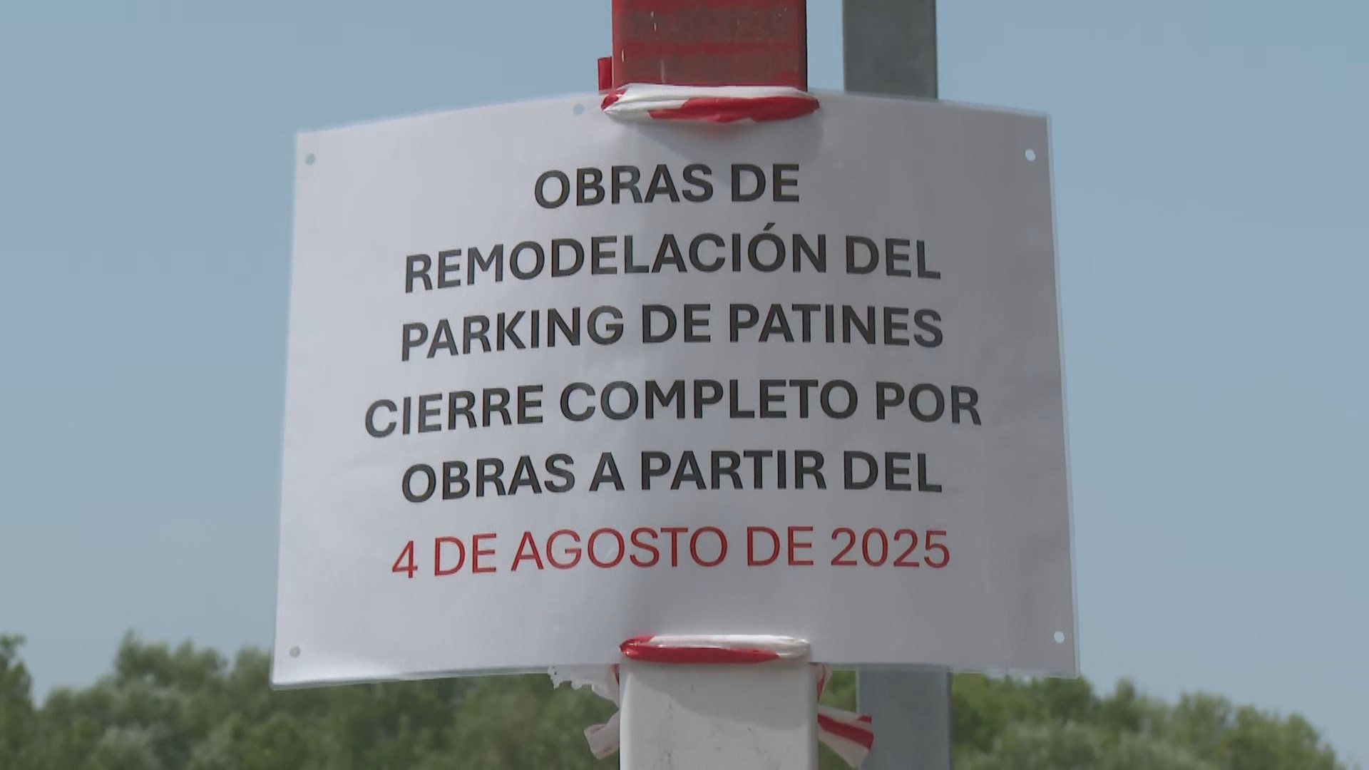 TeleMadrid_Comienzan las obras de mejora en el aparcamiento del lago de Casa de Campo