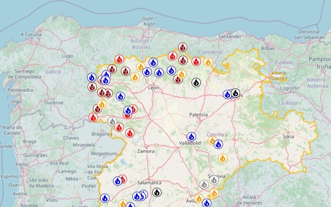 Incendios en Castilla y León obligan a desalojar a 5.650 personas
