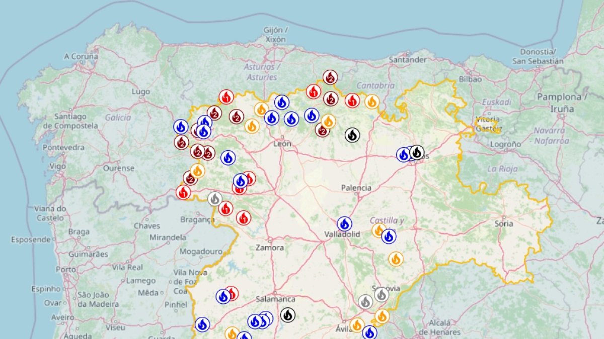 DiariodeLeón_Incendios en Castilla y León obligan a desalojar a 5.650 personas DiariodeLeón_Incendios en Castilla y León obligan a desalojar a 5.650 personas