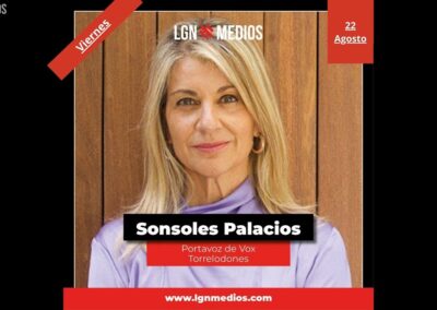 22/08/2025 – SONSOLES PALACIOS – SEGUNDA TENIENTE DE ALCALDESA EN TORRELODONES