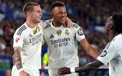 El Real Madrid vence 1-4 al Levante con doblete de Mbappé
