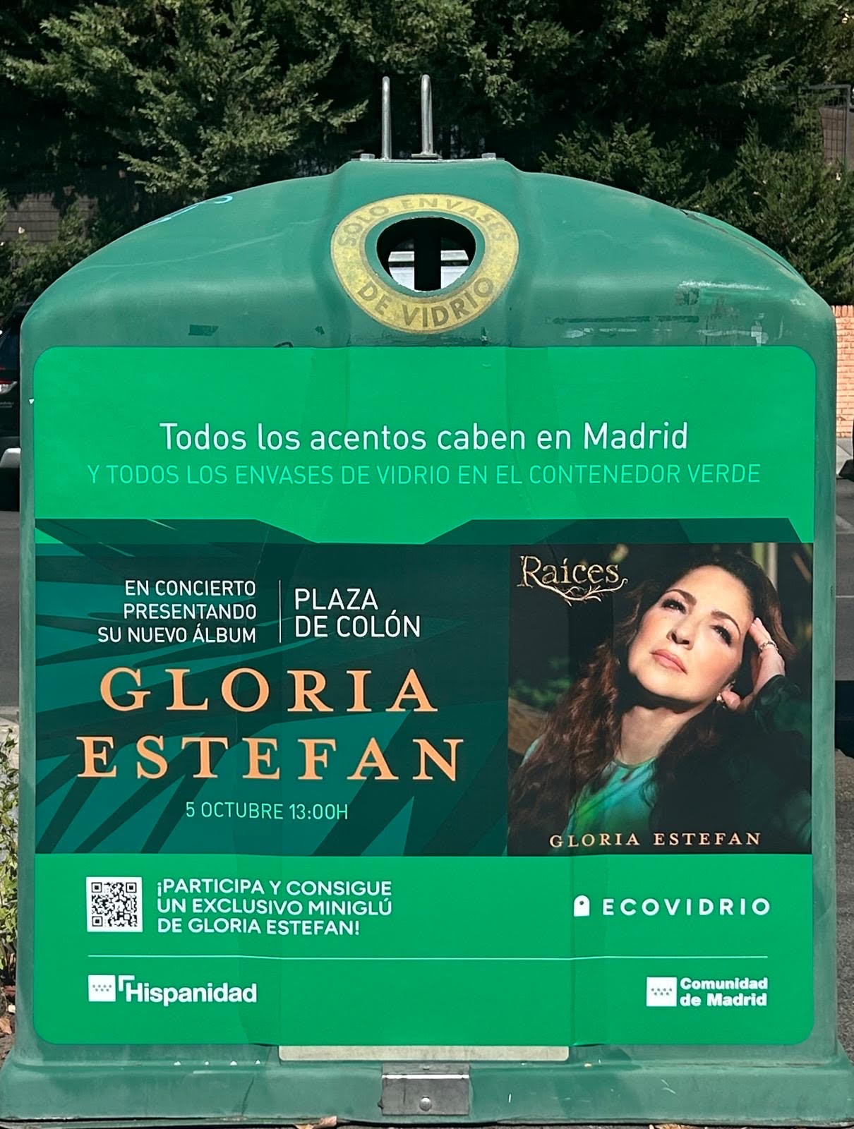 PrensaLeganés_Leganés y Ecovidrio lanzan una campaña de reciclaje vinculada al concierto de Gloria Estefan