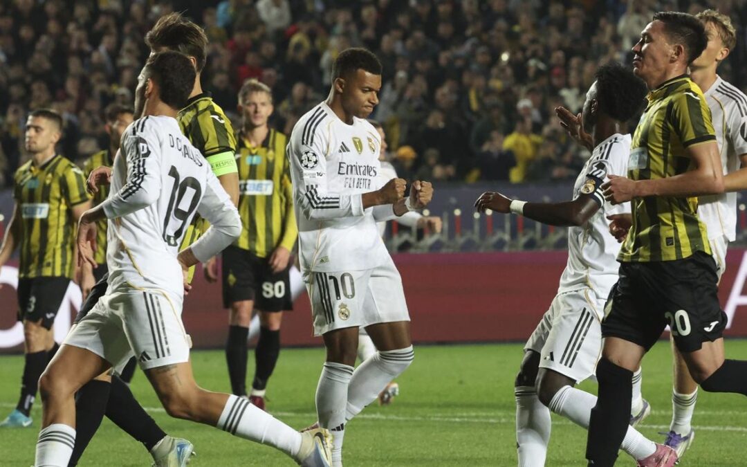 El Real Madrid golea 0-5 al Kairat Almaty con hat-trick de Mbappé