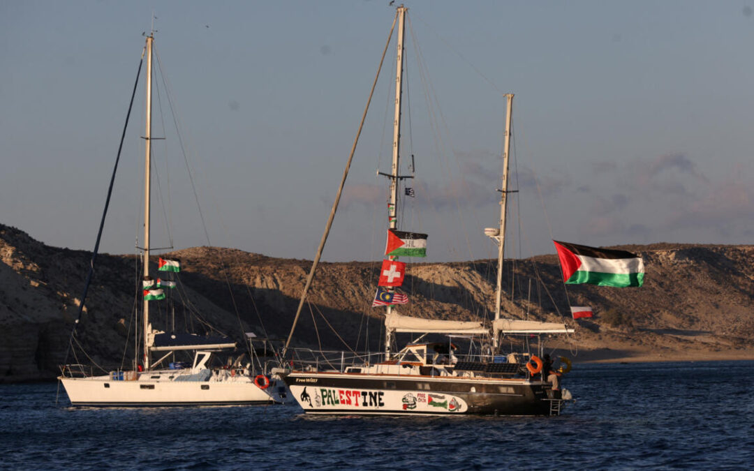 Interceptada parte de la flotilla humanitaria rumbo a Gaza con 30 españoles a bordo