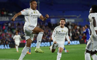 Mbappé mantiene líder al Real Madrid tras una sufrida victoria ante el Getafe (0-1)