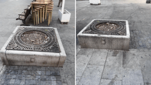 Vecinos de Leganés se quejan de árboles sin replantar en Plaza de España
