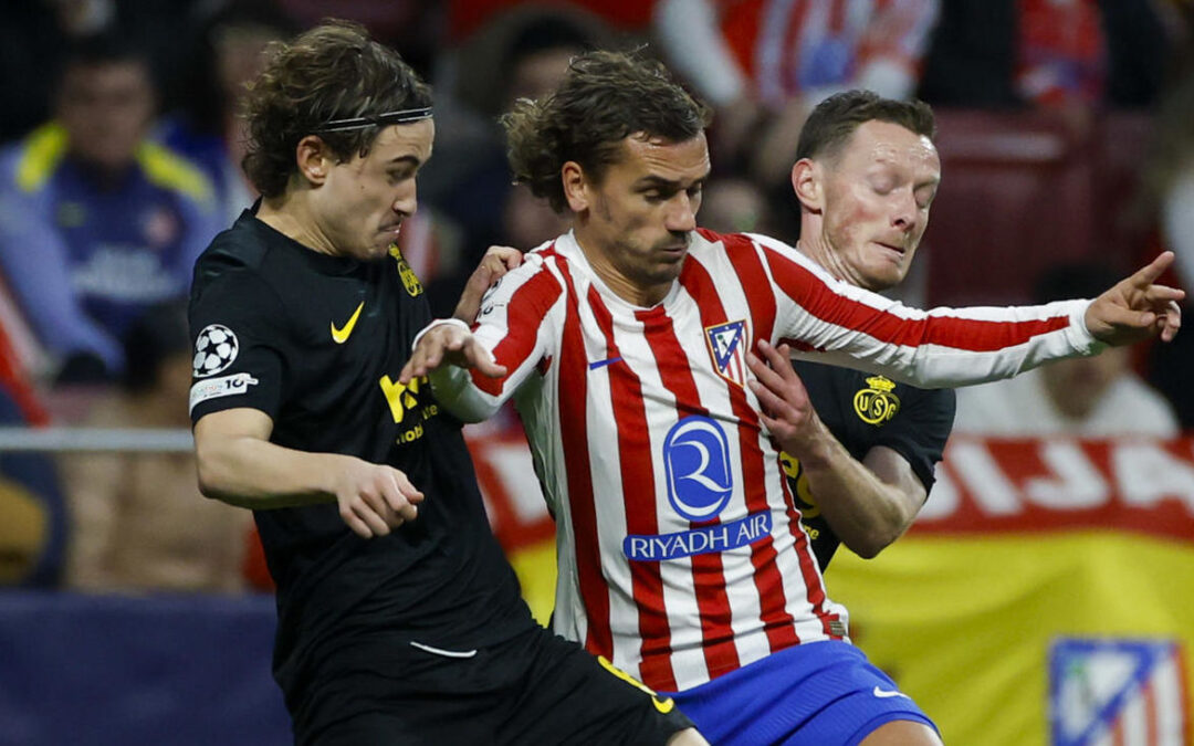 El Atlético sufre pero vence 3-1 al Union Saint-Gilloise en el Metropolitano