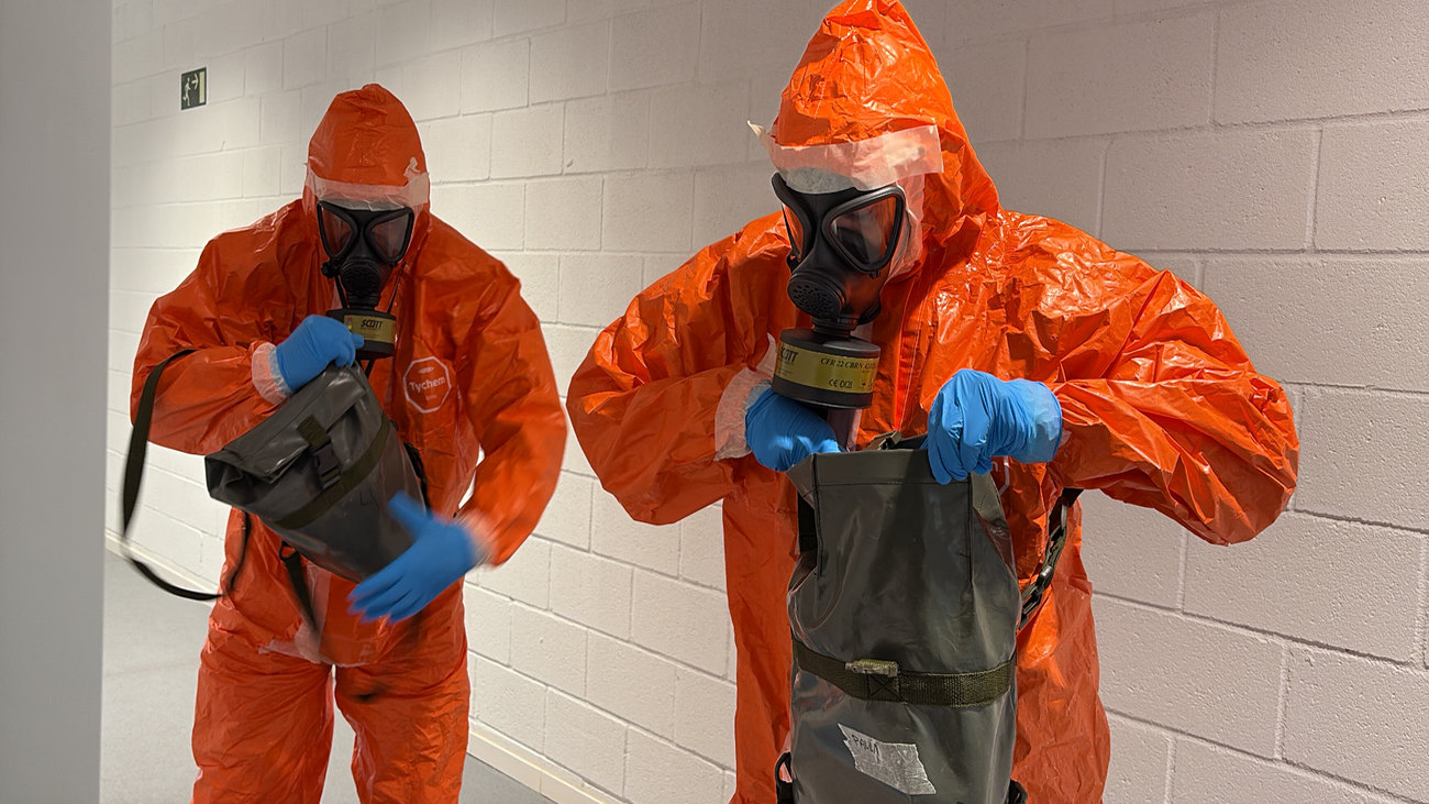 comunidaddeMadrid_Madrid prueba su protocolo frente a una amenaza biológica con un simulacro de ántrax