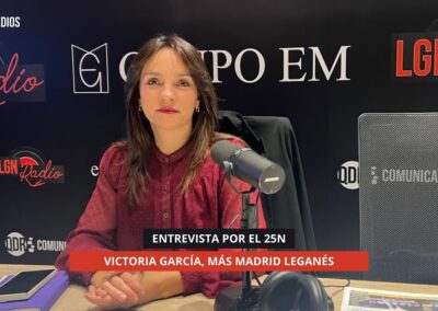25/11/2025 ENTREVISTA POR EL 25N A VICTORIA GARCÍA, MÁS MADRID LEGANÉS
