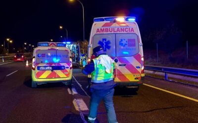 Muere un motorista en un accidente nocturno en la M-407 en Leganés