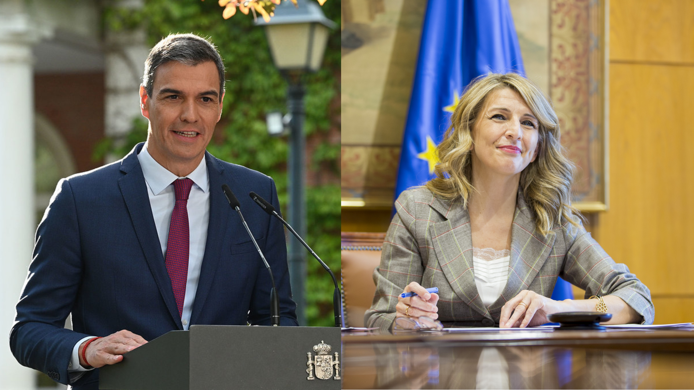 yolanda diaz y pedro sanchez gobierno