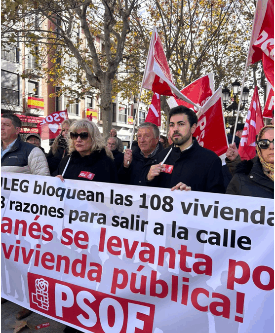 El PSOE acusa al Gobierno de Leganés de intentar frenar por tercera vez 108 viviendas públicas en alquiler