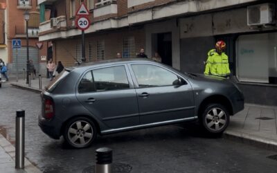 Incidente de tráfico en el centro de Leganés