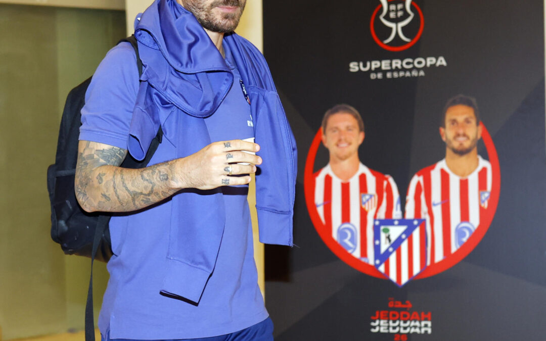 El Atlético de Madrid llega a Yeda con 26 jugadores para la Supercopa