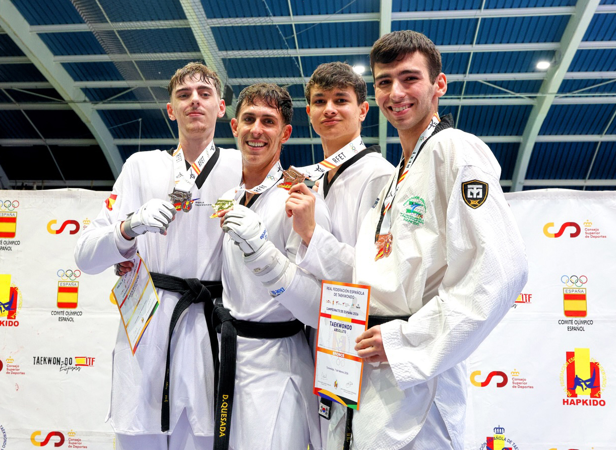 César Cedrún logra la plata en el Campeonato de España Senior de Taekwondo