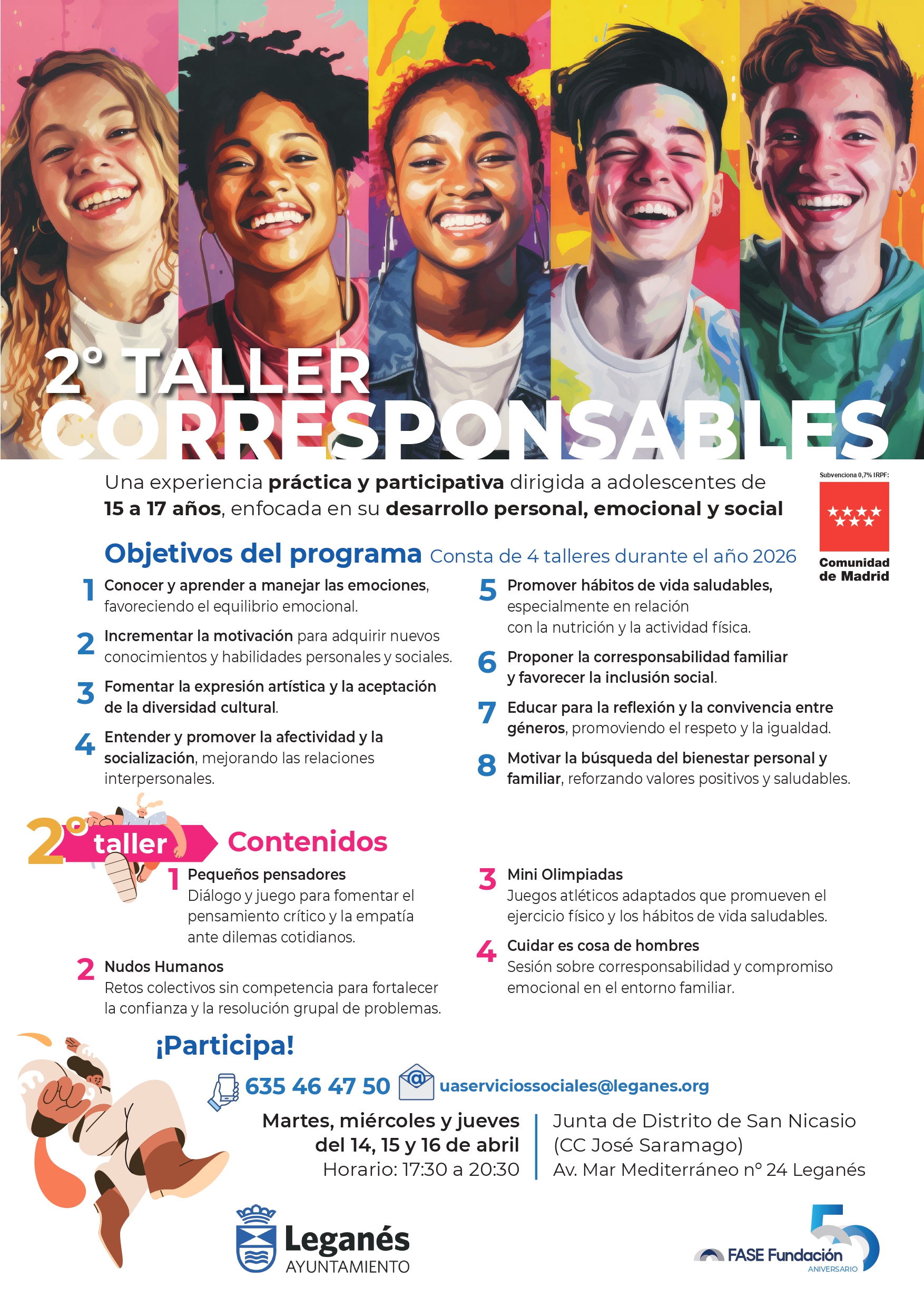 Cartel del Taller Corresponsables.