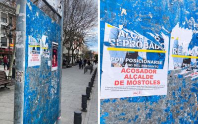 El PSOE de Leganés denuncia la retirada de sus carteles en paneles municipales