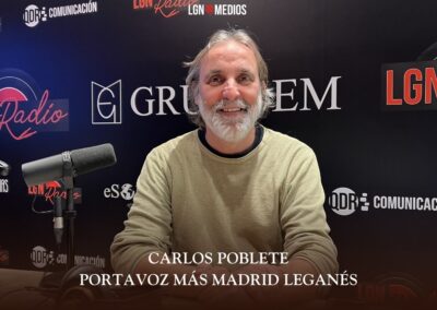 09/03/2006 ENTREVISTA A CARLOS POBLETE, PORTAVOZ MÁS MADRID LEGANÉS