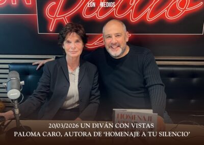 20/03/2026 UN DIVÁN CON VISTAS –  PALOMA CARO, AUTORA DE ‘HOMENAJE A TU SILENCIO’