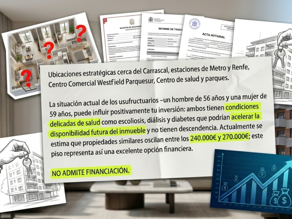 La venta de un piso en Leganés genera polémica por usar la salud de los propietarios como reclamo