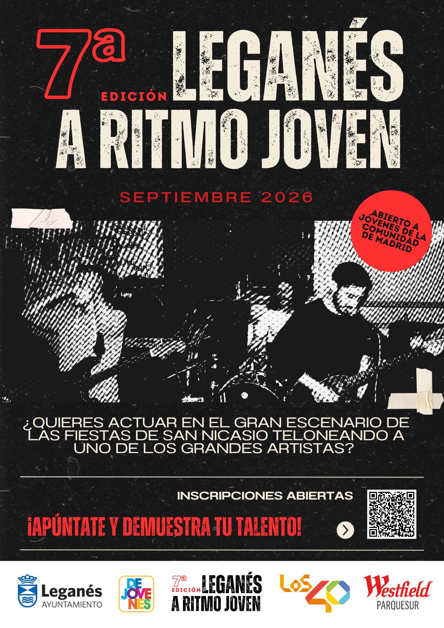 Abierto el VII Certamen ‘Leganés a Ritmo Joven’ para impulsar el talento musical Abierto el VII Certamen ‘Leganés a Ritmo Joven’ para impulsar el talento musical