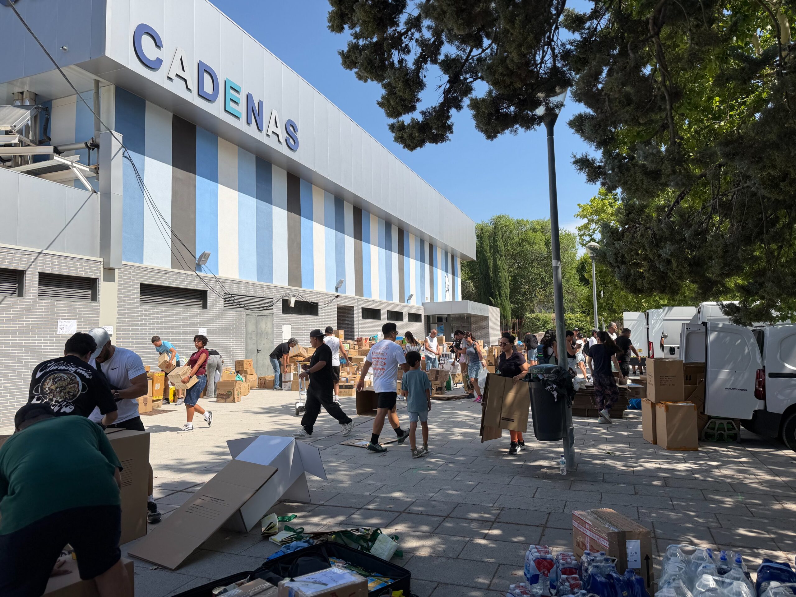 Leganés centraliza la ayuda humanitaria para Venezuela en el pabellón Manuel Cadenas