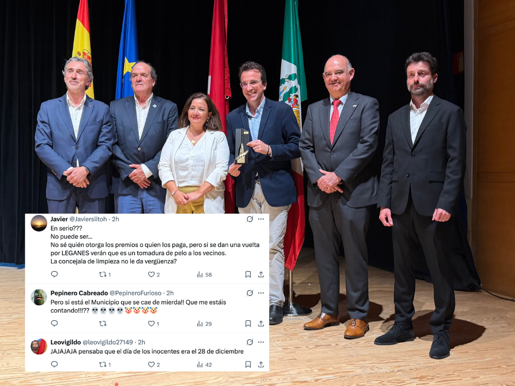 Incredulidad, bromas y críticas así reaccionan las redes al premio por la limpieza de Leganés Incredulidad, bromas y críticas así reaccionan las redes al premio por la limpieza de Leganés