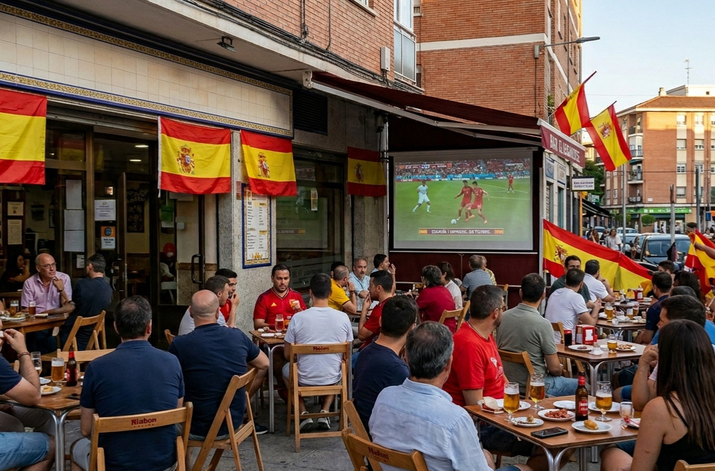 Leganés permite a los bares sacar pantallas para ver los partidos de la Selección en las terrazas