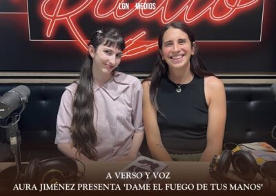 10/06/2026 A VERSO Y VOZ – AURA JIMÉNEZ PRESENTA ‘DAME EL FUEGO DE TUS MANOS’