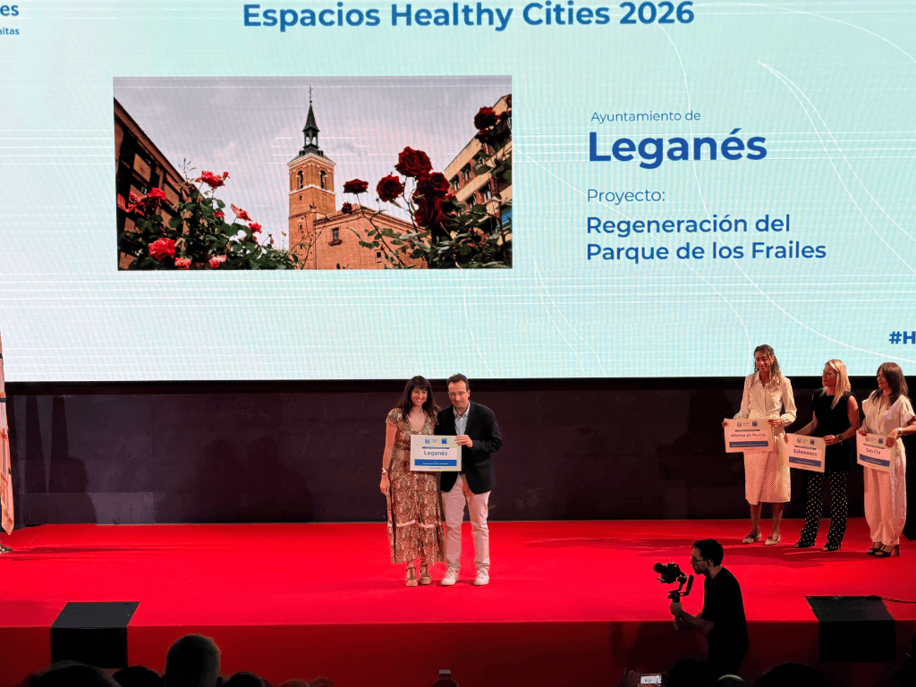 El proyecto de regeneración del Parque de Los Frailes recibe el premio 'Espacios Healthy Cities Sanitas'