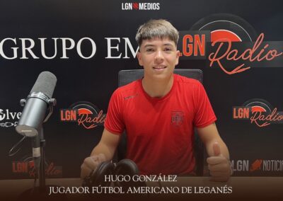 08/07/2026 HUGO GONZÁLEZ, JUGADOR FÚTBOL AMERICANO DE LEGANÉS