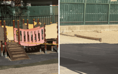 «Arenero sin arena, columpios rotos y baños con humedades»: las denuncias del colegio Calderón de la Barca en Leganés