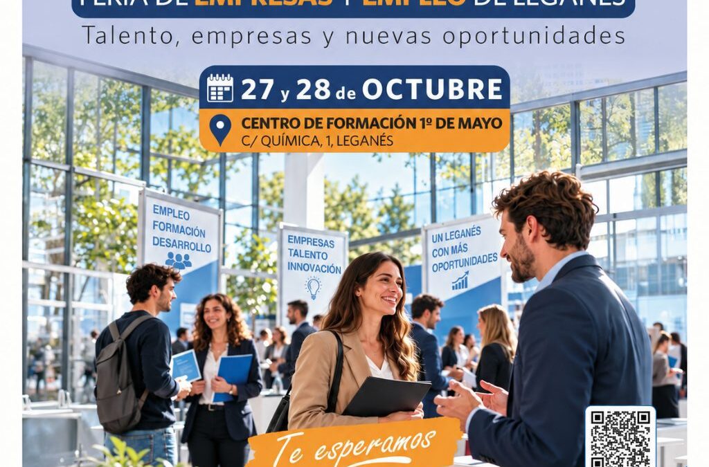 Leganés celebra una nueva Feria de Empleo con 50 empresas para conectar a los vecinos con oportunidades laborales